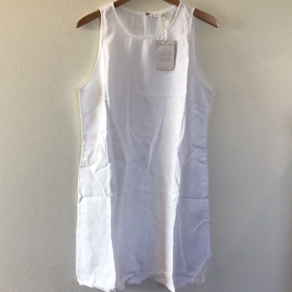 NWT, Garnet Hill 100% Linen Sleeveless Dress size 14